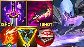 Wild Rift China Pyke Mid - 28KILL Broken One Shot Pyke Build Runes - Sovereign Rank Gameplay