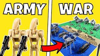 Building Star Wars BATTLES in LEGO...