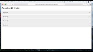 Accordion with symbol in HTML, CSS, JavaScript || Universal Developer