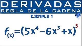 Derivadas Regla de la cadena | Función compuesta | Ejemplo 1