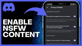 How To Enable NSFW Content on DISCORD (iPhone & Android)