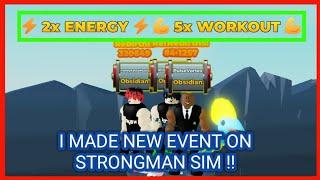 HOW I MADE NEW X2 ENERGY EVENT ON STRONGMAN SIMULATOR