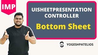 iOS 15: Bottom Sheet | UISheetPresentationController in Hindi (2022, Xcode 13, Swift 5)