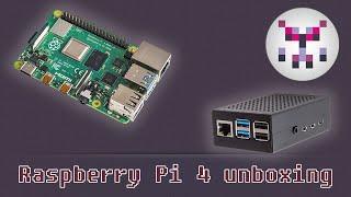 Raspberry Pi 4 B unboxing  and aluminium case installation