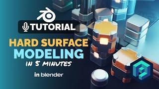 Learn Blender Hard Surface Modeling in 5 Minutes! | Polygon Runway