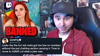 Summit1g Reacts to NEW Twitch ASMR Meta - Amouranth and Indiefoxx Twitch Ban