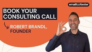 Book Your Email Marketing Consulting Call with EmailTooltester founder Robert Brandl