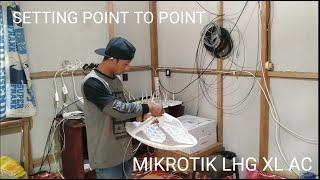 SETTING Point to point MIKROTIK LHG XL 5ac SEBAGAI AKSES POINT DAN STATION