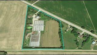 Ontario Greenhouse for Sale - 10.5 Acre Land with a Brick Bungalow in Woodstock, for $1,799,000