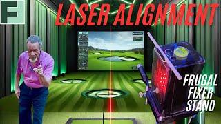 Perfect Laser Alignment For Your  Golf Sim | Frugal Fixer Stand | Square Golf