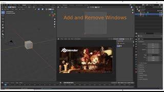 Blender 2.93.1  How to add or remove Workspace Windows.