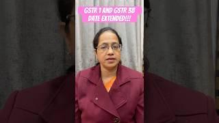 New Date to file GSTR 1 & GSTR 3B in Jan 2025 | #caanitaagrawal #shorts #gstupdate