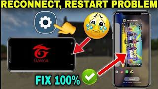 free fire restart problem 2024//free fire auto back problem Solve//Free fire minimize problem solve