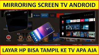MIRRORING SCREEN SET TOP BOX TV ANDROID || STB TV ANDROID