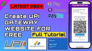 How to Set Up a UPI Gateway Website for FREE : A Step-by-Step Guide 2024