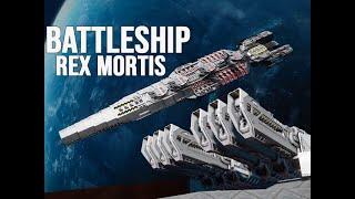 Rex Mortis Battleship Railgun Turrets !!!! - Space Engineers