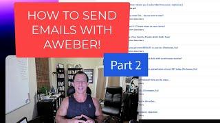 How to send emails with Aweber