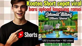 KONTEN SHORT CEPAT VIRAL DENGAN PENGHASILAN PULUHAN JUTA SETIAP BULAN - BUAT KONTEN SHORT ANIMASI