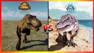 ARK ASCENDED VS JWE 2 ALL CARNIVORES | DINO COMPARISON