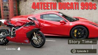 Ducati 999s  - How did I come to own the 44Teeth Budget Bike Battle Italia mortorcycle? - Ep3