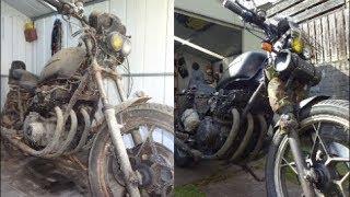 Barn Find GS550 Rat Bike Walk Around. Before & After!