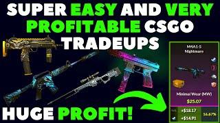 Super EASY And VERY PROFITABLE CS:GO TRADEUPS | HUGE PROFIT!