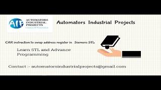 Siemens S7 Swap address registers using CAR instruction in STL