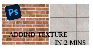 ADDING TEXTURE/PATTERN/MATERIAL IN PHOTOSHOP|| IMPORT PATTERN| #PHOTOSHOP #TUTORIAL #LEARN #ADOBE