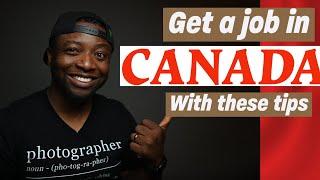 Job Seeking 101 : A newcomer's guide to finding a job in Canada