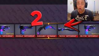 OPEN CASE do passe COMPLETO do Polywar! (peguei 2 karambits)