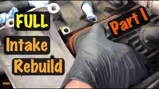 1996 - 2000 GM OBS Truck Vortec V8 Intake Manifold FULL Rebuild Gasket Oil Leak Repair (Chevy & GMC)