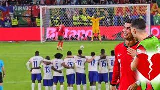 Portugal Vs France full penalty shootout euro 2024| Ronaldo out of EURO 