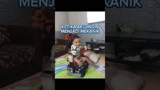 Hebat bisa membetulkan mobil sendiri #fyp #anak