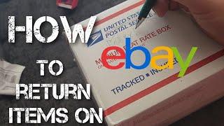How to return items on Ebay