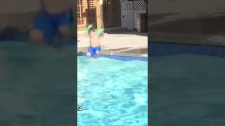 HobbyPig does the cannonball biggest splash ever in slo mo #capcut #slowmo #slowmojump