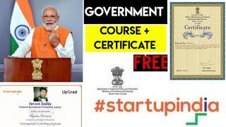 Government of India free Certificate online courses 