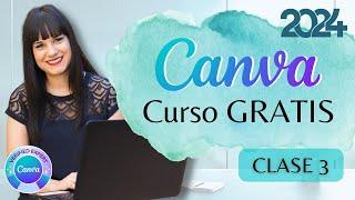 Curso CANVA GRATIS  Clase 3 ⭐ Curso completo 2024 para diseñar en CANVA 