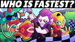 50 Brawlers Race for 1st! | Who is FASTEST?!