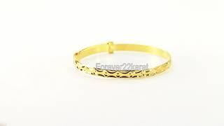 Fancy Party Wear Solid Gold Classic Style Chain Bracelets For Ladies Forever22karat#cb1317