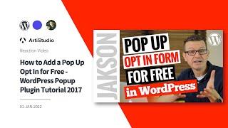 FAB Reacts : How to Add a Pop Up Opt In for Free - WordPress Popup Plugin Tutorial 2017