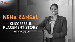 How Neha Bansal Achieved Placement Success Through Geeta University’s Campus Placement || #success