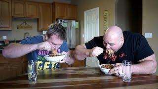 Spaghetti Eat Off Vs World's Strongest Man!