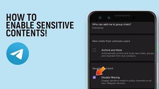 How To Enable Sensitive Content On Telegram Android [easy]