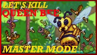 How to EASILY Beat MASTER MODE Queen Bee in Terraria 1.4!!