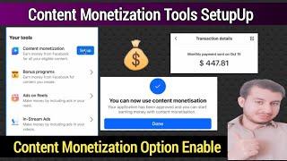 Content Monetization Tools Facebook | Facebook Content Monetization Setup | InStream Ads New Update