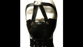 Abschließbares Latex-Maulkorb-Kopfharness herstellen (Rubber Muzzle for Gay Dogs)