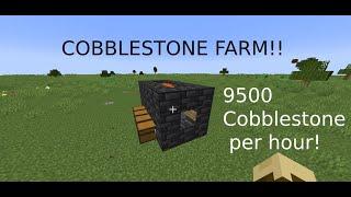 Easy Minecraft Cobblestone Farm Tutorial