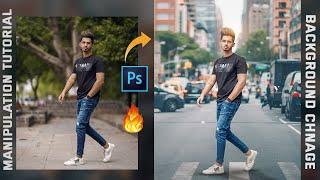 Photo background change in photoshop / Photoshop manipulation tutorial 2020 - Amit editz
