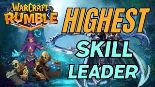 The *HIGHEST* Skill leader in Warcraft Rumble, BEATING opponents 3 levels higher?!