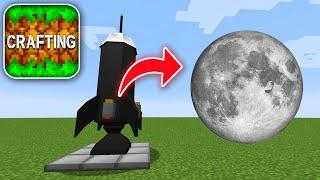 How to Fly to MOON in CRAFTING and BUILDING